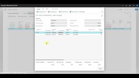 How to apply prepayments, deposits and account payments to customer invoices - Business Central