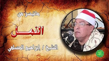 الشيخ / ابراهيم المسلمي ماتيسر من سورة النمل
