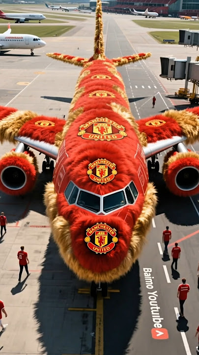 Airplane Design For Manchester United Fans #aeroplane #airplane #plane #usaaviation #aviation #usa