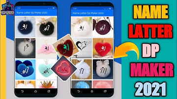 How To Make  Name Letter DP Maker Images Make in Android Ma Kasa Banay Sajjad Raza Vlogs 2021