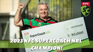 Meet the 2023 KFC SuperCoach NRL champion! screenshot 1