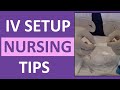 How to Set Up for an IV Intravenous | Nursing Clinical Skills