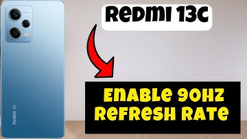 Enable 90hz refresh rate Redmi 13c || How to turn on 90hz refresh rate options settings
