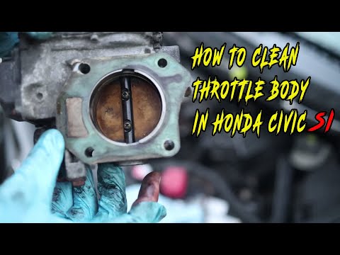 How to clean Throttle body in Honda civic si 2006-2010 and idle relearn