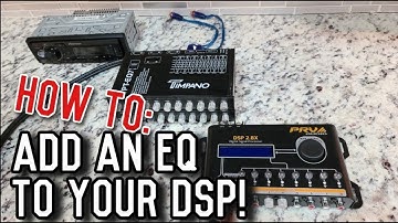 How to connect an Equalizer to your DSP! Timpano Audio TPT-EQ7 + PRV DSP 2.8x