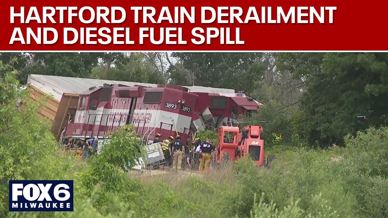Freight train derails in Hartford, crews work to clean up fuel spill ...