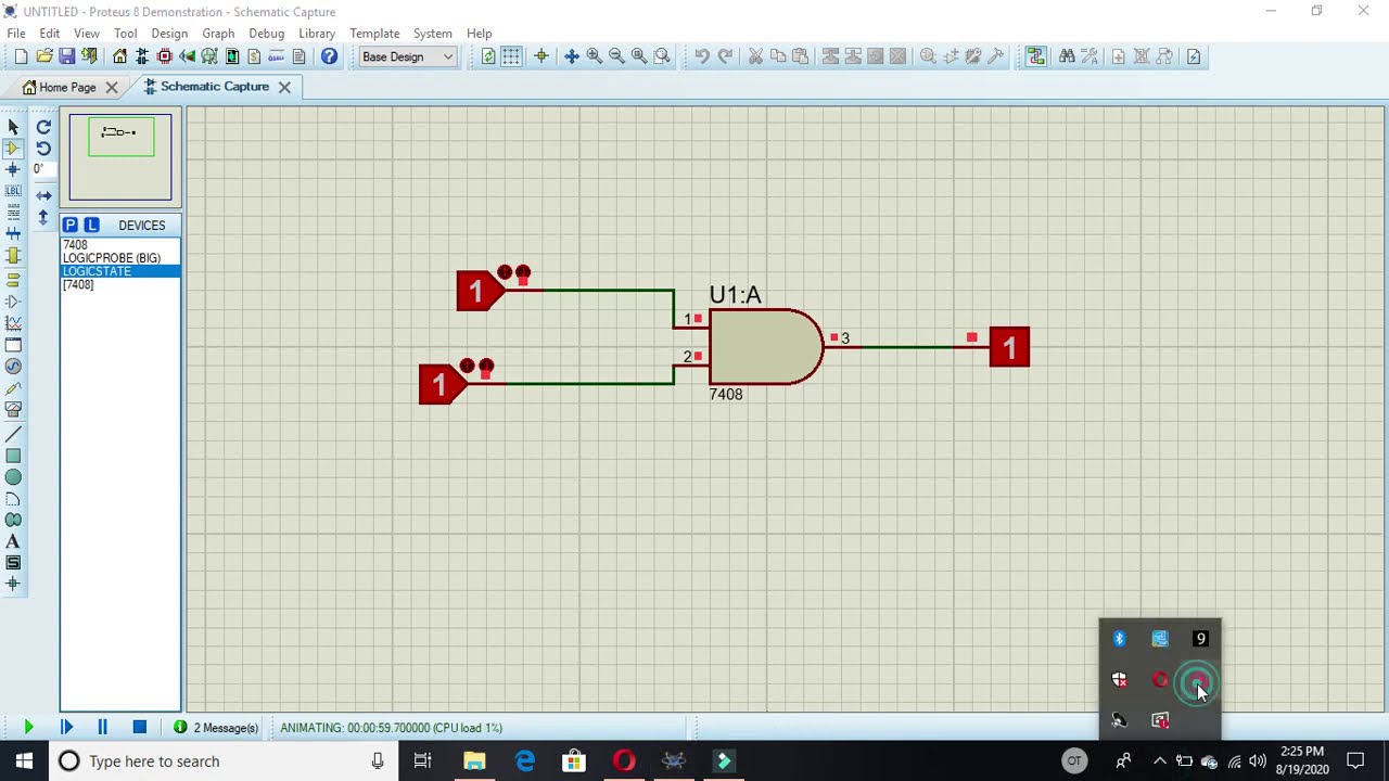 1SIMULATION of BASIC LOGIC GATE BY USING PROTEUS DESIGN SUITE