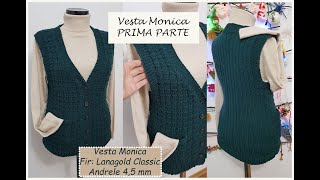 Vesta Monica PRIMA PARTE #vestatricotata #handmade #knitt