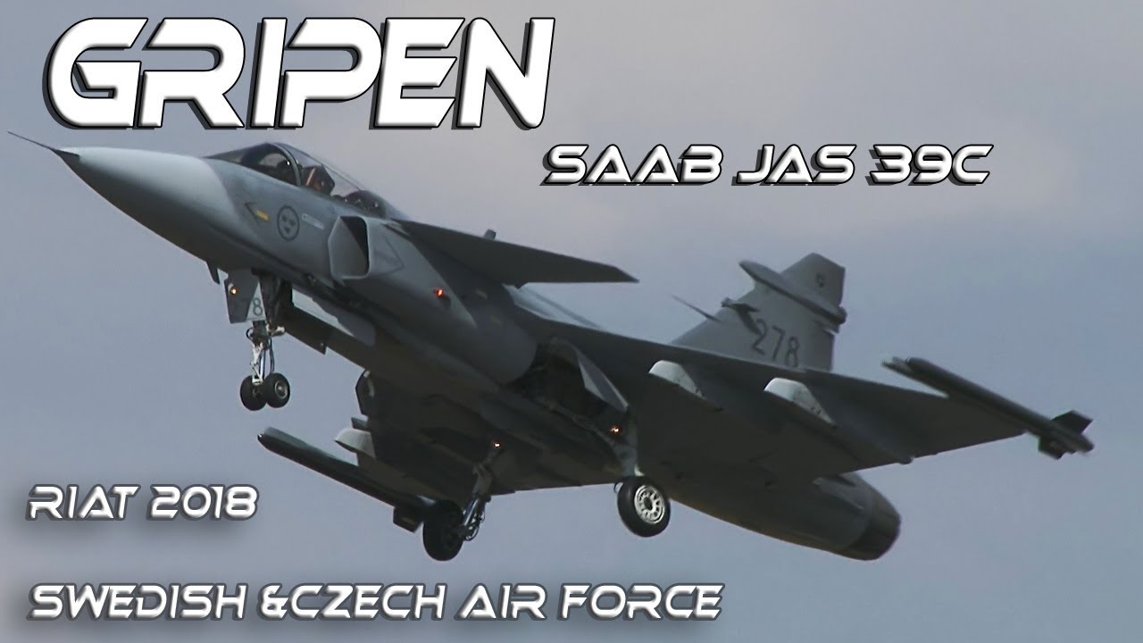 4Kᵁᴴᴰ 2018 4K UHD SAAB JAS 39C Gripen Swedish & Czech Air - YouTube