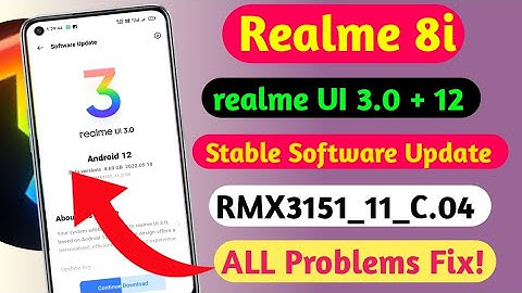 Realme 8i New C.04 Stable Software Update//Realme 8i Ui 3.0 Stable software Update//Full Review