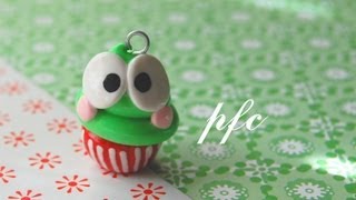 DIY Keroppi Cupcake Polymer Clay Charm Tutorial