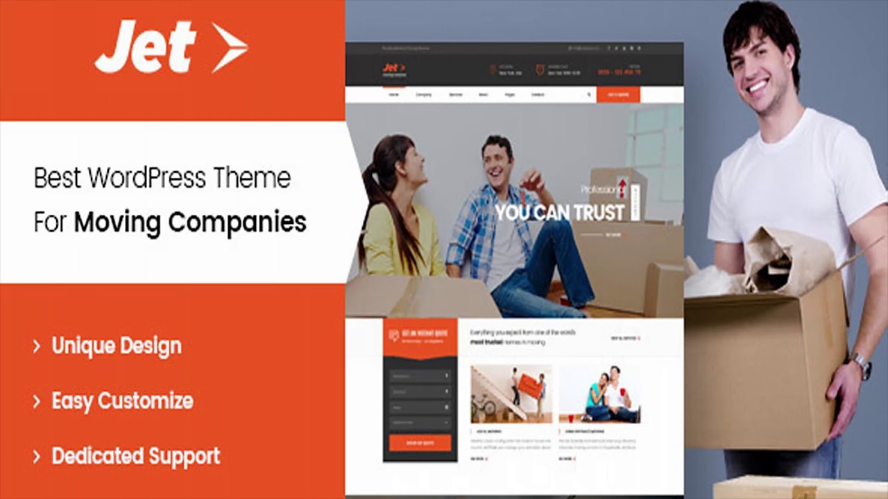 Jet - Home Moving Services WordPress Theme | Themeforest Website Templates and Themes
