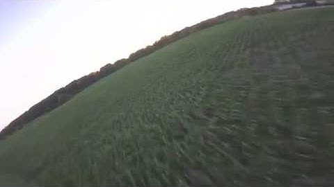 Fpv Corn surfing at rc park with turtle mode (flip over) after crash.