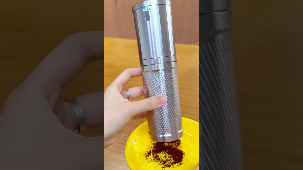 “The Electric Coffee Grinder That Redefines Precision ⚡ | Titanium Ghost Burr Power in Your Hands ☕”