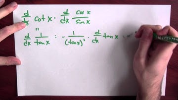 What are the derivatives of the other trigonometric functions? - Week 6 - Lecture 5 - Mooculus