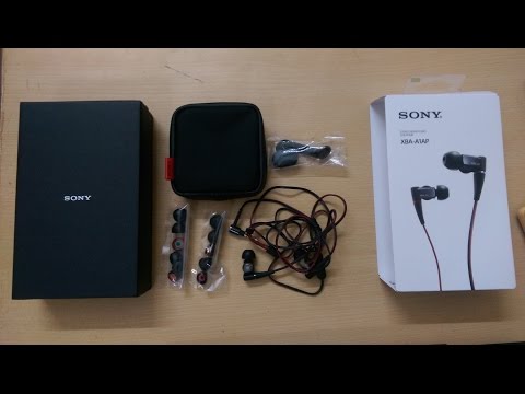 Sony XBA-A1AP Unboxing || Earphones