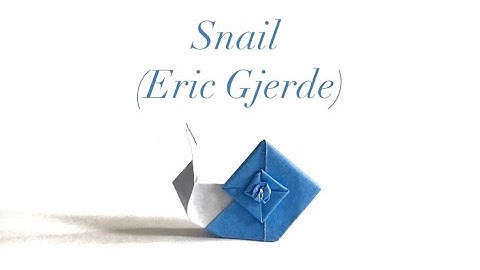Origami Snail 🐌 By Eric Gjerde | Easy Origami | 簡單摺紙 蝸牛