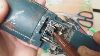 How to Replace Carbon brushes in Angle Grinder | Auto Cut Off | GWS 900-100S | Bosch Go