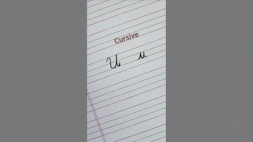 How to write letter U u in cursive writing #handwriting #calligraphy  #cursivewriting #art #cursive