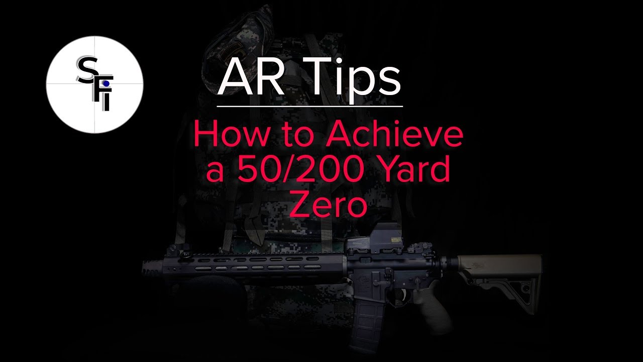 50/200 zero, 50-200 yard zero, AR zero, battle sight zero, AR Tips, shootin...