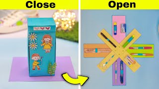 DIY Amazing stationery organizer easy at home || How to make stationery organizer easy