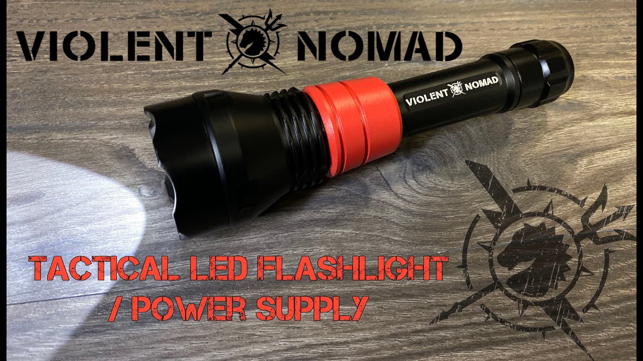 Clint Emerson Violent Nomad Tactical LED Flashlight/Power Supply