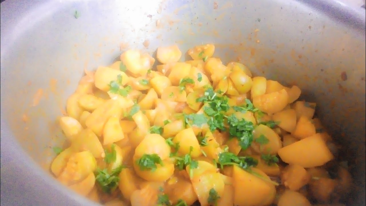 Potato  Apple Gourd and dall recipe