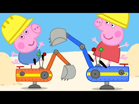 GEORGE AND PEPPA GO TO DIGGER WORLD