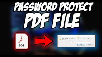 How to password protect a PDF file document | [HINDI]