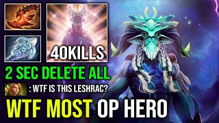 NEW 7.40 MOST OP HERO 12Min Godlike 100% Pure Damage Unlimited Skill Spam Leshrac Dota 2 screenshot 3