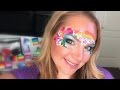 Island Princess Face Painting using Kryvaline