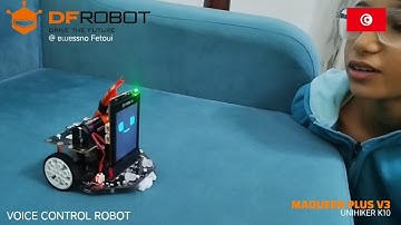Voice-Controlled Robotics with Maqueen Plus V3 and the Unihiker K10#dfrobot #unihiker