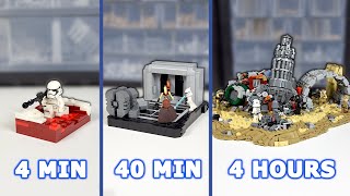 I recreated Battlefront 2 Locations in LEGO in 4 min, 40 min and 4 hours  | Star Wars MOC Timelapse