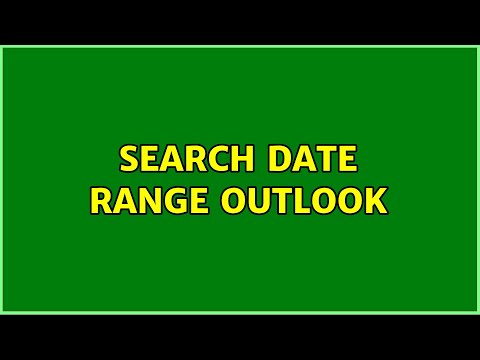 Search Date Range Outlook