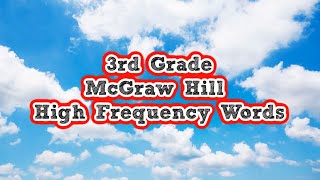 3rd Grade High Frequency Words | McGraw Hill