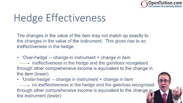 Hedging criteria and hedge effectiveness - ACCA (SBR) lectures