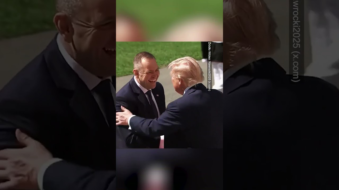 PRZYWITANIE NAWROCKIEGO Z DONALDEM TRUMPEM