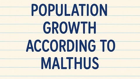 🌿EMFSS Macroeconomics (UOL/LSE) I Section 1.3 Population Growth According To Malthus (Part 3)🌿