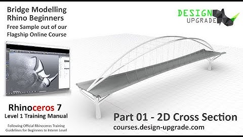 Bridge Example Part 01 - 2D Precision Modelling - Rhinoceros 6 & 7