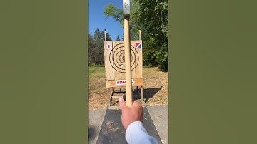 One of our newest and most popular axes 🪓 #axethrowing #throwingaxe #trickshot #trickshots #watl