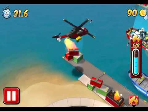 LEGO City Fire Helicopter LEGO City Video GAME Walkthrough @gamesforeveryone2155