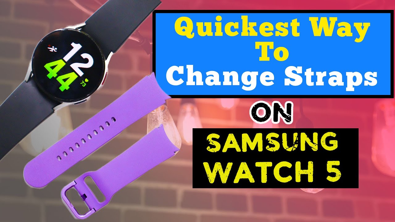 How To Change Samsung Galaxy Watch 5 Band ⌚ Quick & Easy Way To