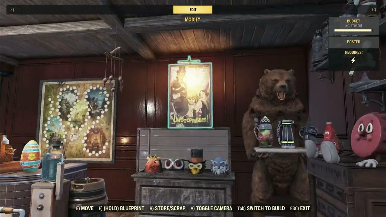 Fallout 76 Drop Merging Shelves + Junk Shop CAMP build YouTube