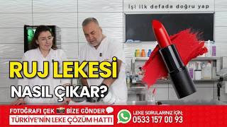Ruj Lekesi̇ Nasil Çikar? Leke Kütüphanesi̇