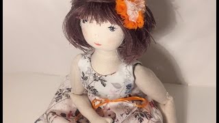 Learn in this video how to make a beautiful rag doll, step by step. Video Part 2 (free), pattern and tutorial on my Etsy shop : https://