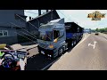 Realistic Truck Driving Across Europe | ETS2 Steering Wheel Gameplay