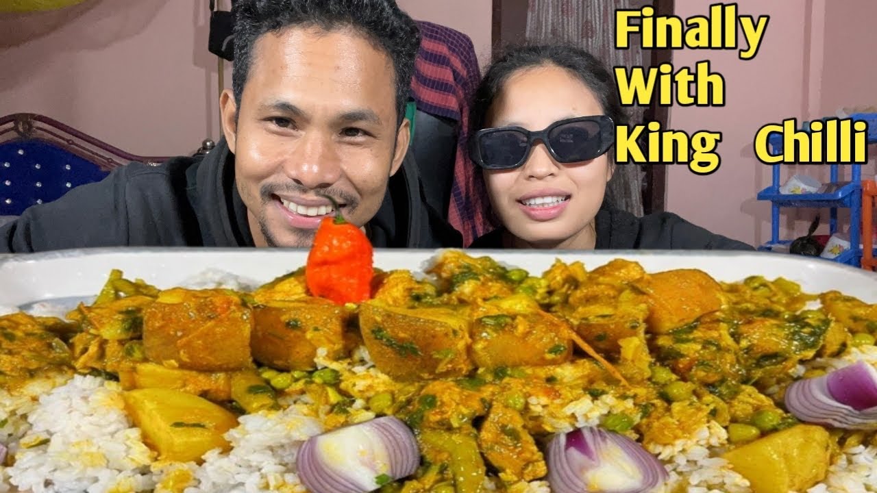 Finally with King chilli with Pork meats😘🥰😋
