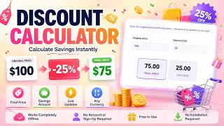 Discount Calculator — Percent Off & Sale Price (Free Online Tool)