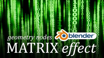 Create the Matrix Falling Code Effect in Blender! (Tutorial)