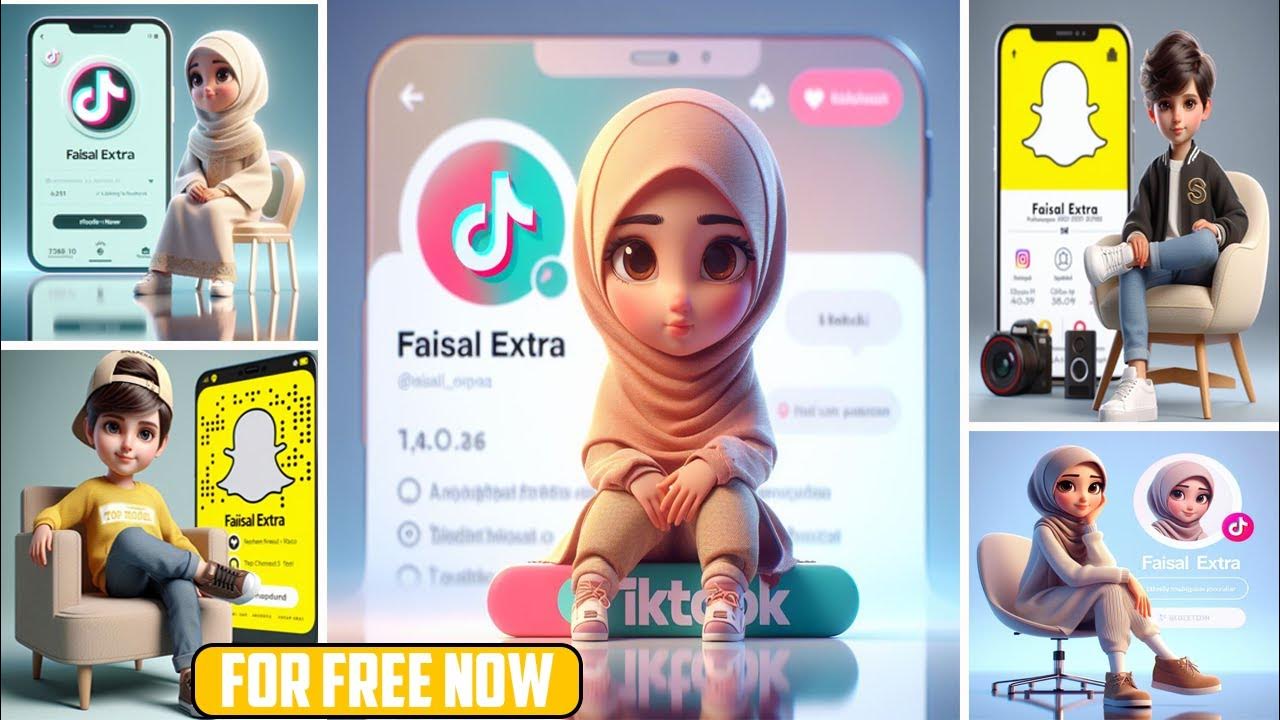 How To Create 3D AI Social media Images Ai Portraits Trend 2024 Tiktok